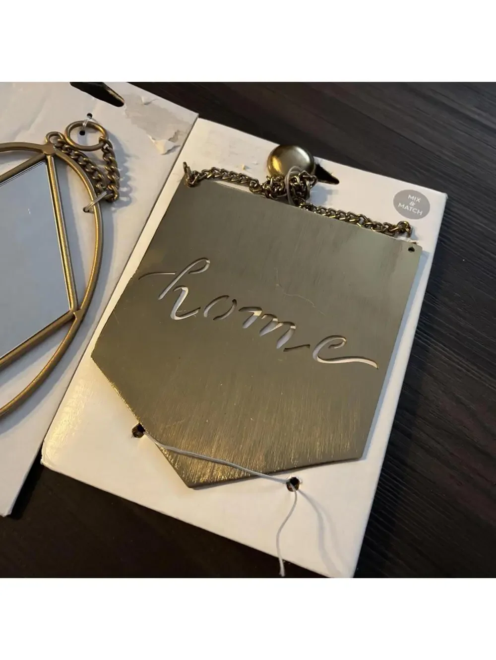 Home Wall Hanging Decor Mirror Gold Metal